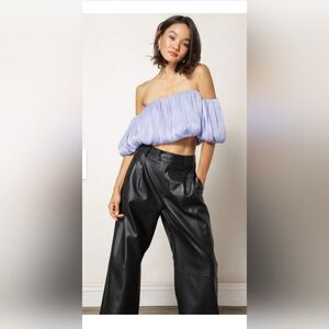 NWT! Line & Dot Anthropologie Audrey Off The Shoulder Women's Blouse Size Medium